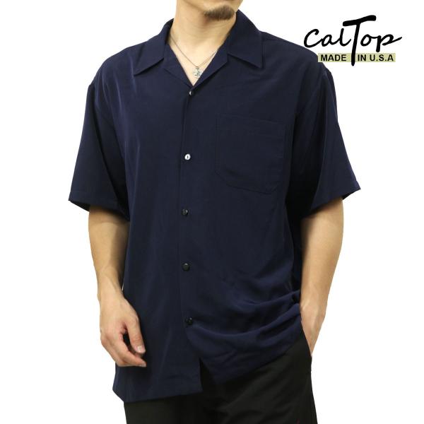 キャルトップ メンズ 開襟シャツ 正規品 CALTOP カジュアルシャツ OPEN COLLAR S...