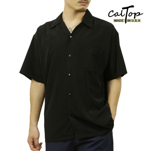 キャルトップ メンズ 開襟シャツ 正規品 CALTOP カジュアルシャツ OPEN COLLAR S...