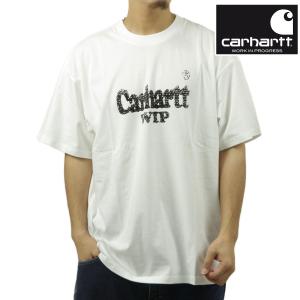 カーハート メンズ 半袖Tシャツ 正規品 CARHARTT WIP クルーネック グラフィック SHORT SLEEVE SPREE HALFTONE T-SHIRT WHITE / BLACK I032874｜mixon