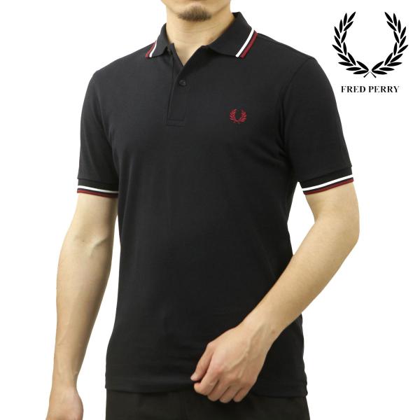 フレッドペリー メンズ ポロシャツ 正規販売店 FRED PERRY 半袖 ロゴ TWIN TIPP...