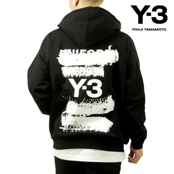 ワイスリー メンズ パーカー 正規品 Y-3 バックプリント プルオーバー フーディー U GFX ...