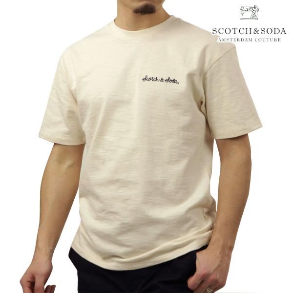スコッチアンドソーダ メンズ 半袖Tシャツ 正規販売店 SCOTCH&amp;SODA SLUB YARN ...