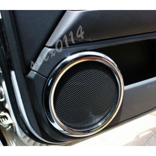 07 14 Jeep Patriot スピーカーリングトリム クローム ジープ ドレスアップ 保護 ...