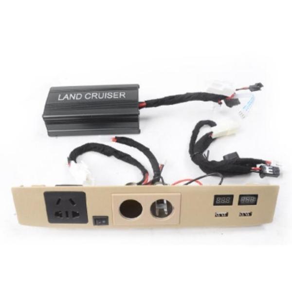 トヨタ ランドクルーザー 200系 USBソケット USB充電ポート リア増設 電源増設 後部座席 ...