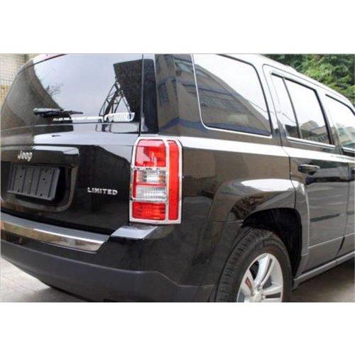 07up ジープ パトリオット クローム　テールライトカバー リング 傷防止 改造 内装 車用品 ガ...