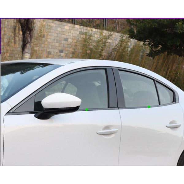 ウィンドウトリム ガーニッシュ【 マツダ3 MAZDA3 BP系 SEDAN 】専用 ウェザーストリ...