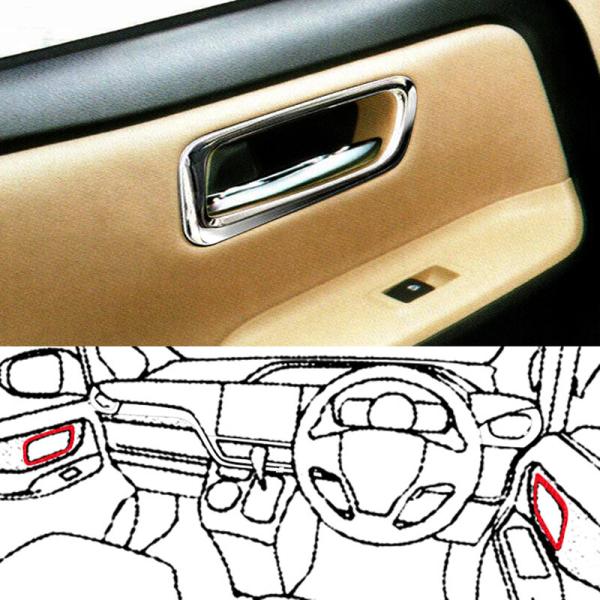 ドアハンドル 新型 前期 後期 専用設計 アクセサリー ドレスアップ 傷防止