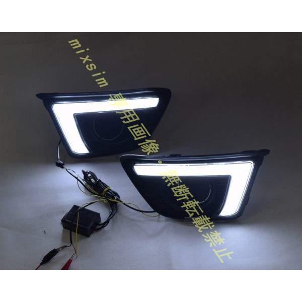 HONDA FIT GK系 GP系 前期 フィット LED デイライト ２色点灯 フォグランプカバー...