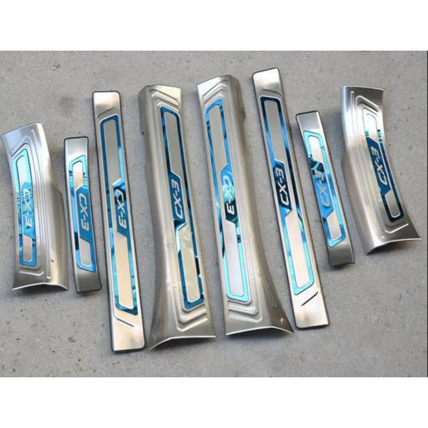 スカッフプレート 【マツダ CX3 CX-3 mazda DK系】 ステップガード 傷予防 サイドス...