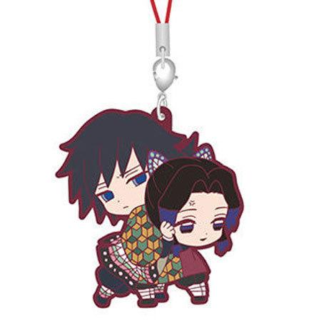 鬼滅の刃 滅！ カプセルラバーマスコット 4 冨岡 義勇 &amp; 胡蝶 しのぶ 単品 とみおか ぎゆう ...