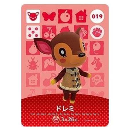 あつまれ どうぶつの森 amiiboカード 第1弾 019 ドレミ 単品 あつもり ガシャポン トレ...