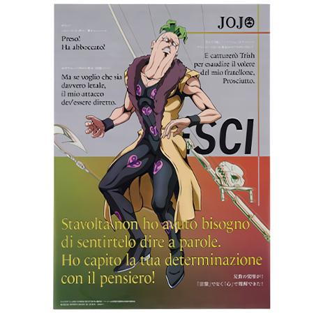 一番くじ ジョジョの奇妙な冒険 GOLDEN WIND HITMAN TEAM L賞 クリアポスター...