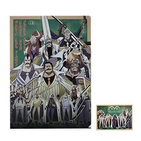 一番くじ ワンピース 絶対的正義 G賞 クリアファイル＆ステッカー 海軍 単品 ONE PIECE ...