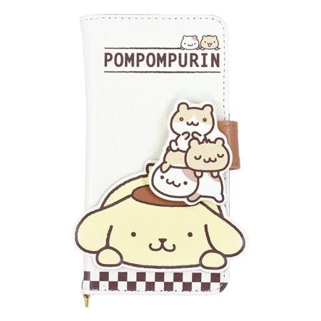 ポムポムプリン ダイカットマルチフリップカバー(M+) ポムポムプリン san-938pn 多機種対...