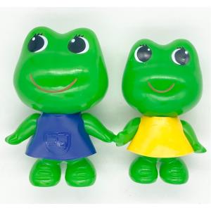 コルゲンコーワ コロちゃん ケロちゃん ソフビ2種セット 14cm 12cm【80〜90年代生産 生...