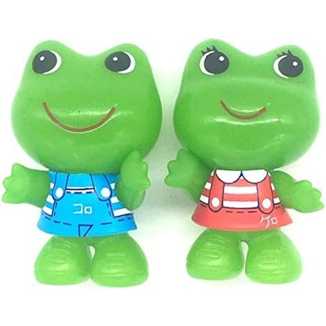 コルゲンコーワ　ケロちゃん＆コロちゃん 【珍品】洋服＆名前Ver.B ソフビ 全2種セット 6cm【...