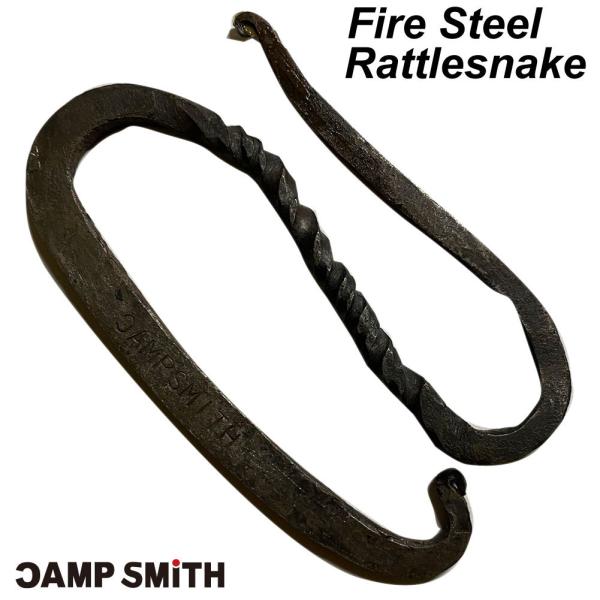 キャンプスミス ラトルスネーク 鍛造火打金 火打ち金 火打鎌 CAMPSMITH 野宿の匠 吉井本家...
