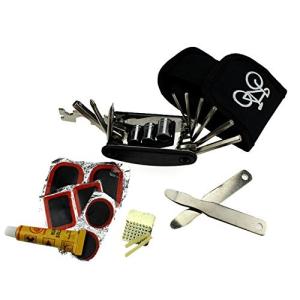 B038』自転車修理工具セットパンク修理 、安心な携帯マルチツール工具セット｜mixy4
