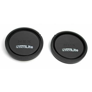 TKG」 NinoLite ソニー Eマウントレンズ用リアキャップとソニーNEXカメラボディ用キャッ...