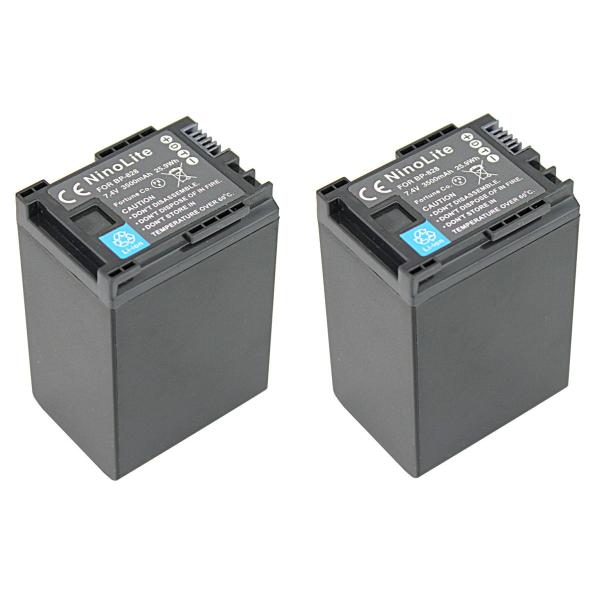 tkg』NinoLIte BP-828 互換バッテリー２個セット キャノン Ivis GX10/HF...