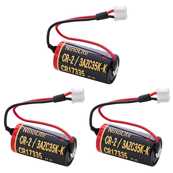 NinoLite CR-2/3AZC35K-K 対応 大容量 リチウムリチウム電池 3個セット 、S...
