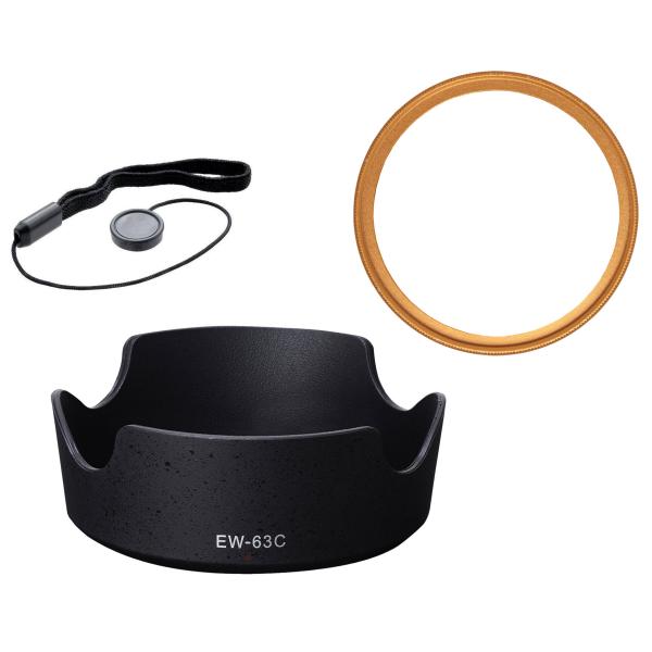 EW-63C &amp; UVフィルター58mm &amp;紛失防止ホルダーの３点セット、RF24-50mm F4....