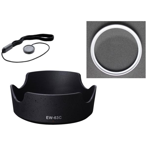 EW-63C &amp; UVフィルター58mm銀 &amp;紛失防止ホルダーの３点セット、RF24-50mm F4...