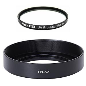 NinoLite HN-52レンズフード & UVフィルター52mm の2点セット、ニコン Z 28mm f/2.8 、Z 28mm f/2.8 SE 、Z 40mm f/2 カメラレンズ対応｜mixy4