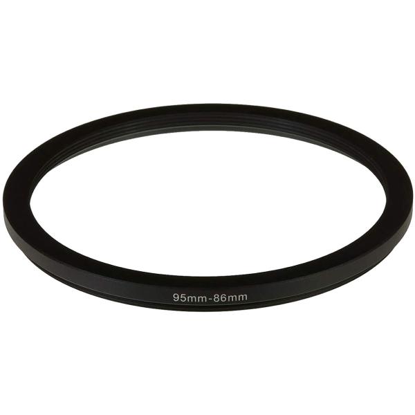 TKG』 カメラレンズ用ステップダウンリング 95mm → 86mm アルミ合金製 黒色 Step ...