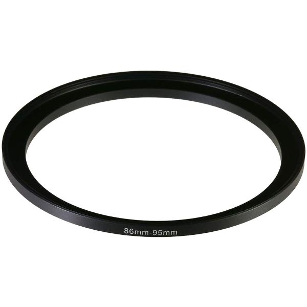 TKG』 カメラレンズ用ステップアップリング 86mm → 95mm アルミ合金製 黒色 Step ...