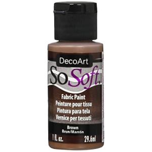 DecoArt デコアート 布用絵具 ソーソフト ブラウン DSS-102 1oz.
