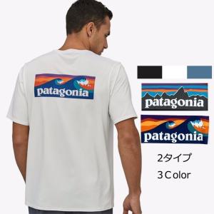 パタゴニア Tシャツ トップス メンズ ポケット Patagonia Men's P-6 Logo Short Sleeve T-Shirt Black