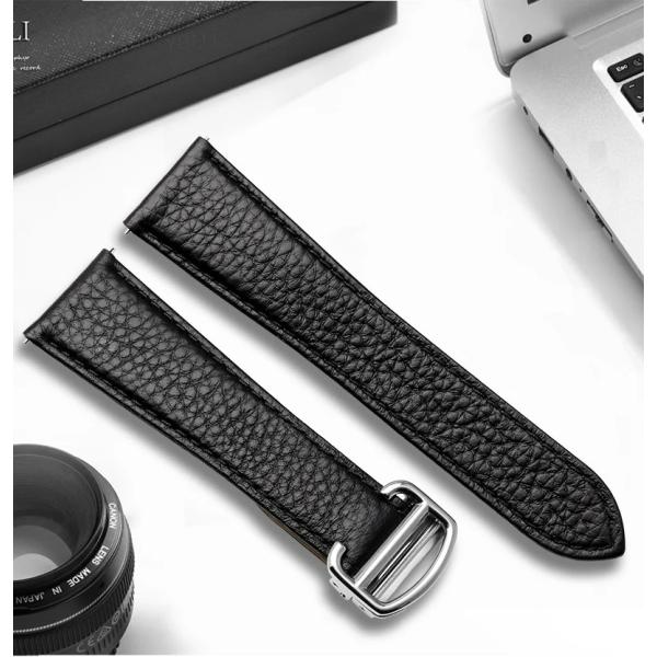 【互換品】腕時計 交換ベルト 修理 革ベルト ストラップ 17mm 20 mm ブラック ブラウン ...