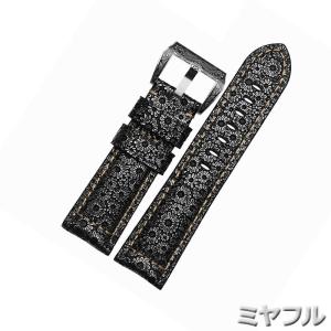 For PANERAI パネライ 幅22mm 24mm 26mm 時計バンド イタリアレザー