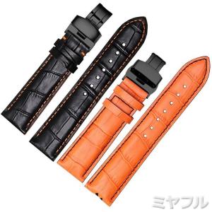 IWC 22mm ポルトギーゼ クロノグラフ用 レザーベルト 茶 茶色 ブラウン