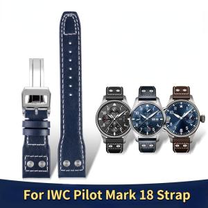 腕時計 ベルト バンド 交換 IWC ビッグパイロット 互換品 牛革 20.21.22mm フォールディングバックル｜ミヤフル