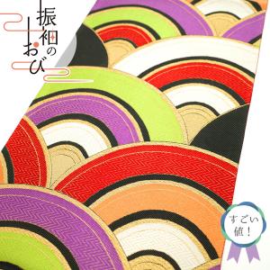 袋帯 とみや織物謹製 京都西陣織袋帯No.308 未仕立て 六通柄袋帯 本