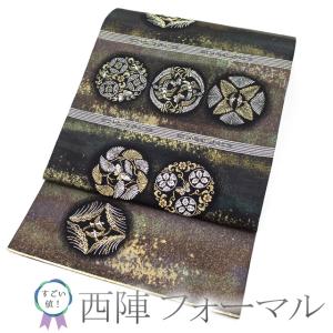 すごい値！ 袋帯 未使用 フォーマル 西陣 正絹 新小石丸 箔錦 紫 流水線 丸文 美品 お茶会 結婚式 新古品 仕立て上がり みやがわ neb01390 すごい値！ 袋帯 未使用 フォーマル 西陣 正絹 新小石丸 箔錦 紫