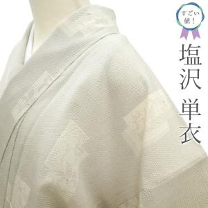 本場大島紬 着物 未使用 正絹 白大島 大島紬 12マルキ 入来玄彩 新古