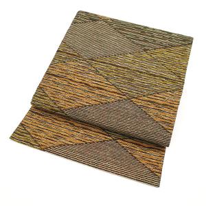 30%OFFで￥43780→30646 小紋 着物 着尺 反物 市松 文様 黒 緑