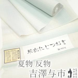 平和屋着物＊夏物　紗紬　反物　着尺　花唐草間道　逸品　未使用　DAAW7687zzz 平和屋着物＊夏物 紗紬 反物 着尺 花唐草間道 逸品 未使用 DAAW7687zzz