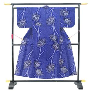 夏物 本場有松鳴海絞り 浴衣 リサイクル 有松...の詳細画像1