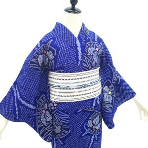 夏物 本場有松鳴海絞り 浴衣 リサイクル 有松...の詳細画像4