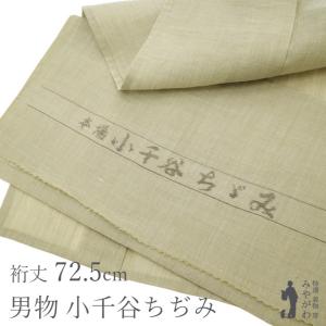 男物 塩沢紬 着物 単衣 正絹 絹 コルク色 さが美 扱い メンズ 紳士