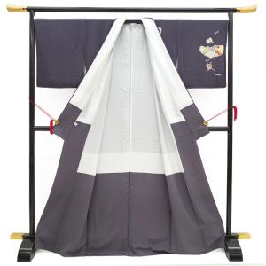 訪問着 着物 正絹 袷 縮緬 作家物 泰常 金...の詳細画像2