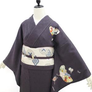 訪問着 着物 正絹 袷 縮緬 作家物 泰常 金...の詳細画像4