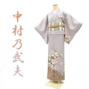 訪問着 中村乃武夫 作家物 皇室デザイナー スモーキーパープル 四季の花 中古 仕立て上がり 身丈149.5 裄62 Sサイズ みやがわ sb4919 :sb4919:特選 着物 帯 みやがわ リサイクル - 通販 - Yahoo!ショッピング