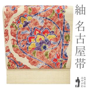 平和屋着物●九寸名古屋帯　作家物　日本昔話　桃太郎　金太郎　さるかに合戦　金彩　正絹　逸品　DABB4203ps 平和屋着物○九寸名古屋帯 作家物 日本昔話 桃太郎 金太郎 さるかに