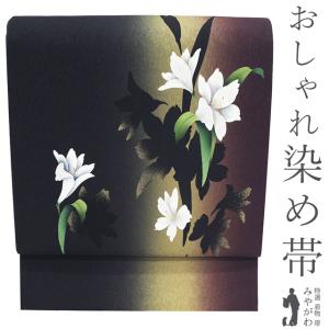 袋帯 未使用 リバーシブル 両面 京都 西陣 正絹 銀箔糸 雪輪 より金織 桜 伊勢型写し松煙染 新古品 仕立て上がり みやがわ sb55235 袋帯 未使用 リバーシブル 両面 京都 西陣 正絹 銀箔糸 雪輪 より金織