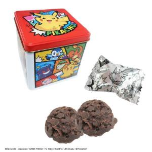 ポケモンチョコクランチ四角缶  ポケットモンスター クランチチョコ 長登屋 ナガトヤ